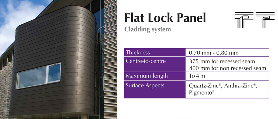 wallspan archizinc Flat-lock